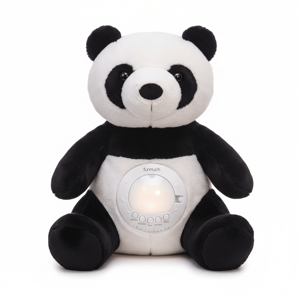 Slaperige Panda – Interactief Nachtlampje met Projector & 60 Melodieën